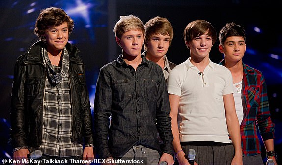 Editorial use only. No book publishing. Mandatory Credit: Photo by Ken McKay/Talkback Thames/REX/Shutterstock (1231686ev) One Direction - Liam, Niall, Harry, Louis and Zayn 'The X Factor' Live Show, TV programme, London, Britain - 09 Oct 2010 REHEARSALS