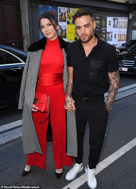 Mandatory Credit: Photo by David Fisher/Shutterstock (10429848h) Liam Payne and Maya Henry Escada x Rita Ora, Spring Summer 2020, Paris Fashion Week, France - 29 Sep 2019