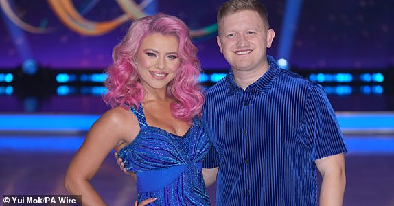 Molly Beth Lanaghan and Sam Aston during the press launch for the upcoming series of Dancing On Ice, at Bovingdon Studios in Hemel Hempstead, Hertfordshire. Picture date: Wednesday January 8, 2025. PA Photo. See PA story SHOWBIZ Ice. Photo credit should read: Yui Mok/PA Wire