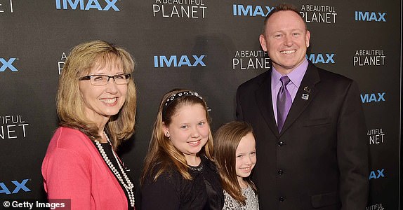 NEW YORK, NY - APRIL 16:  Commander and NASA astronaut, Barry "Butch" E. Wilmore (R) and his family attend the New York premiere of "A Beautiful Planet" at AMC Loews Lincoln Square on April 16, 2016 in New York City.  (Photo by Theo Wargo/Getty Images)